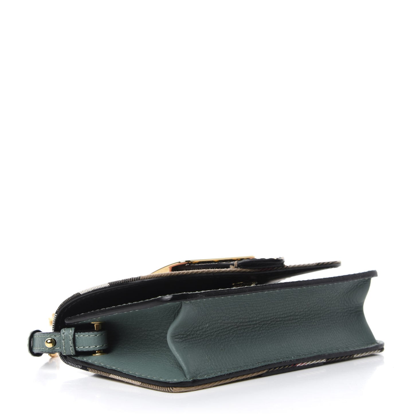 House Check Python Grainy Calfskin Embossed Mini Buckle Phone Bag Pink