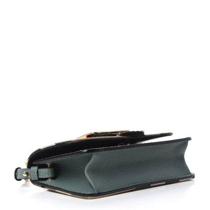 Burberry House Check Python Grainy Calfskin Embossed Mini Buckle Phone Bag Pink 4 of 9