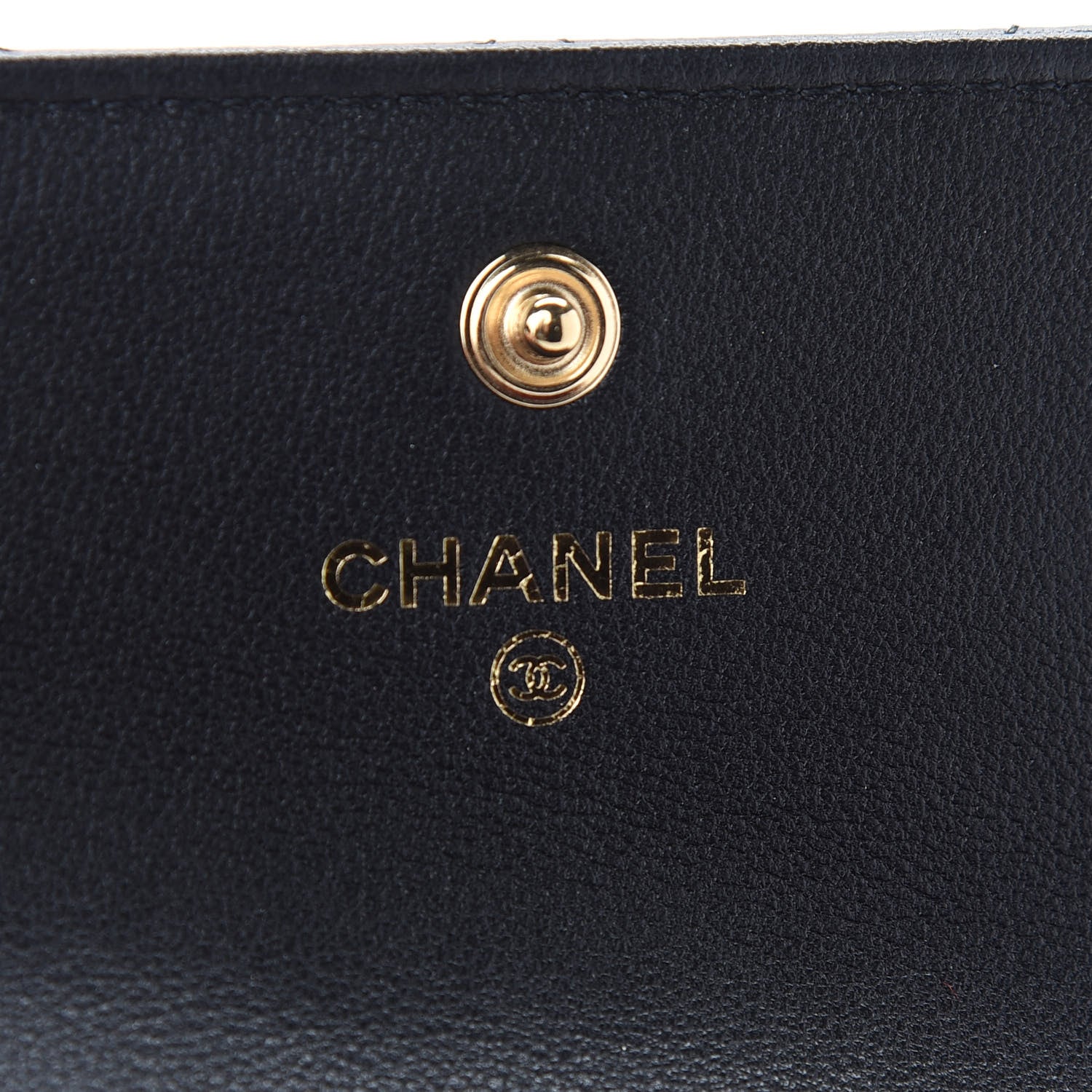 Chanel Calfskin Quilted About Pearls Card Holder Flap With Chain Black 6 of 10