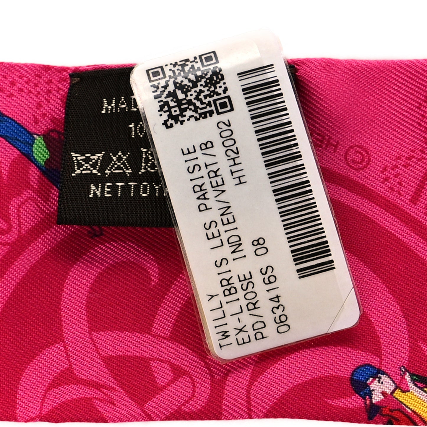 Silk Ex-Libris Les Parisie Twilly Rose Indien Vert Bleu