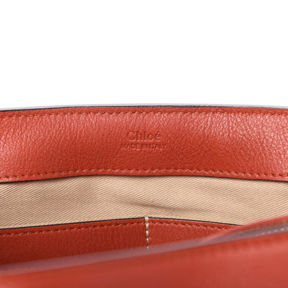 Chloe Calfskin Medium Faye Day Shoulder Bag Terracotta Red 8 of 9