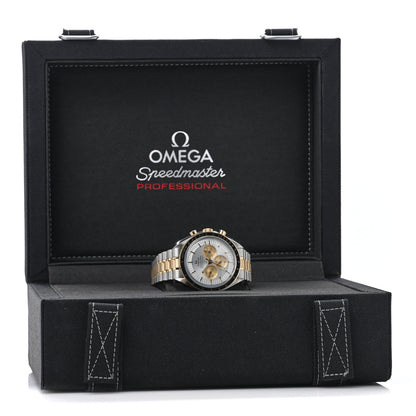 Omega Stainless Steel 18K Moonshine Gold 42mm Speedmaster Moonwatch Professional Chronograph Manual Winding Watch Silver 42.310.20.42.50.02.001 5 of 5