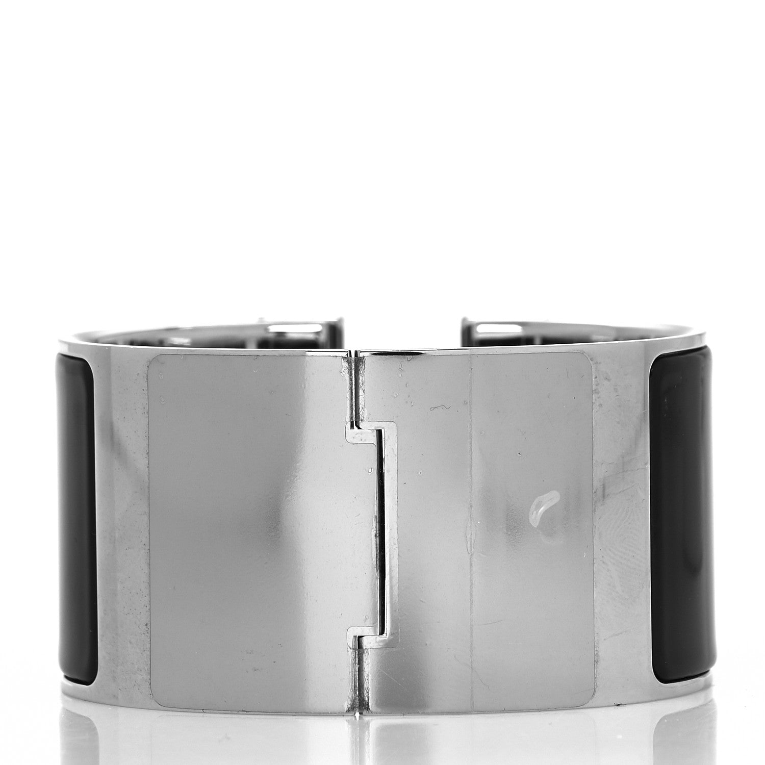 Hermes Enamel Extra Wide Clic Clac H Bracelet GM Black 3 of 5