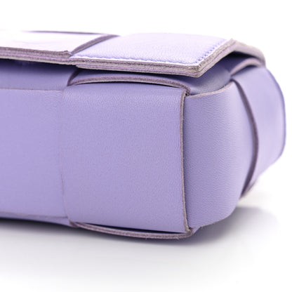 Bottega Veneta Lambskin Intreccio Candy Cassette Crossbody Bag Wisteria 9 of 10