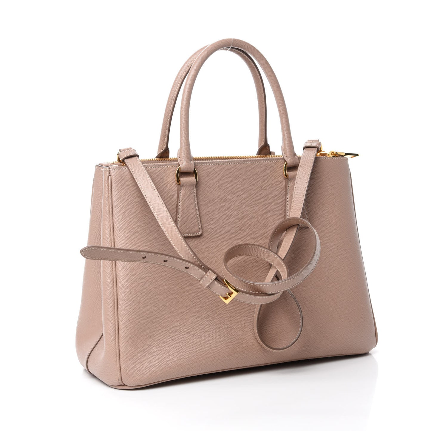 Saffiano Medium Galleria Double Zip Tote Cammeo