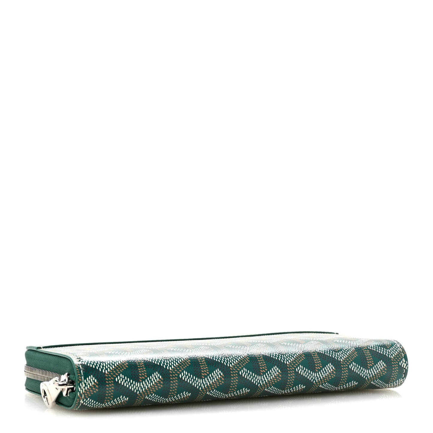 Goyardine Matignon Zip Around GM Wallet Green