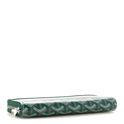 Goyard Goyardine Matignon Zip Around GM Wallet Green 4 of 8