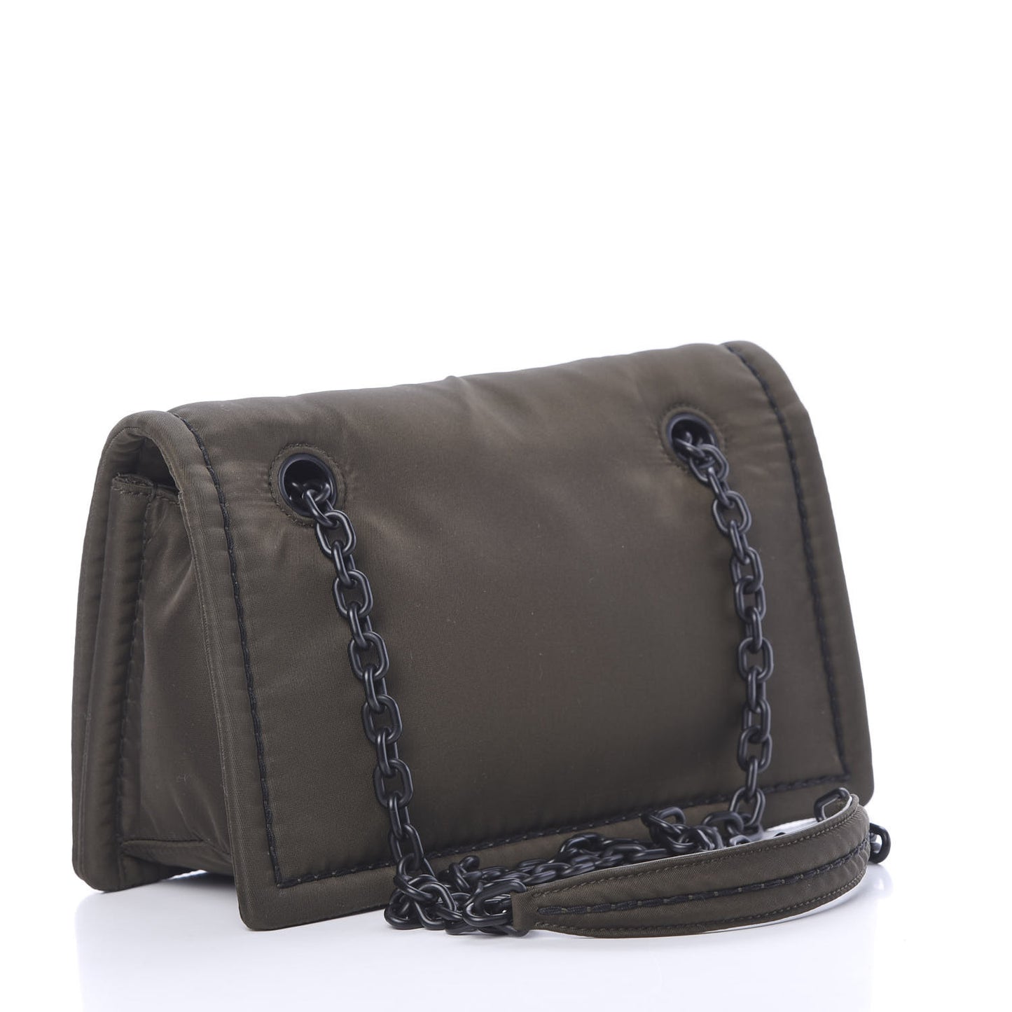 Nylon Tessuto Chain Shoulder Bag Mimetico