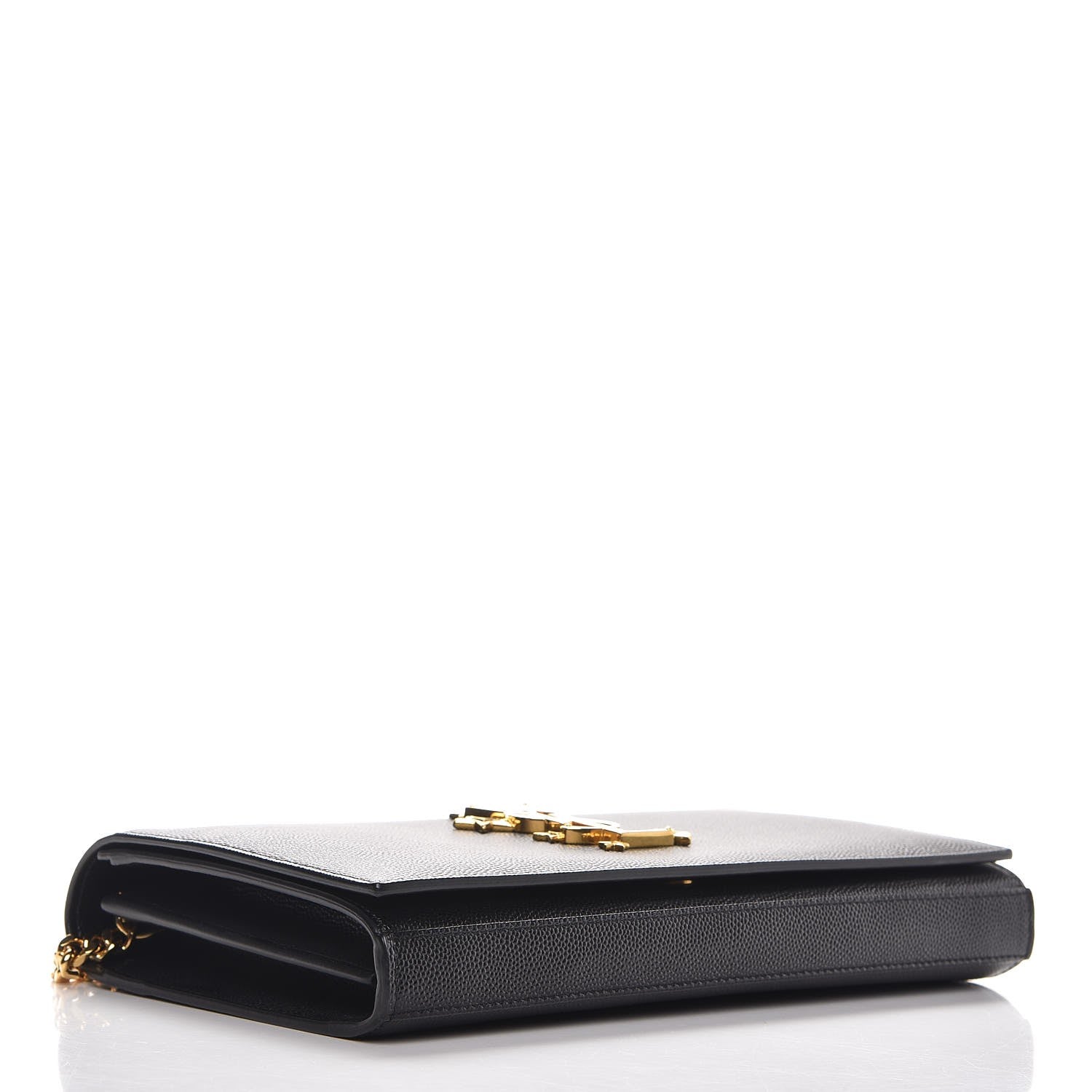 Saint Laurent Grain De Poudre Star Studded Monogram Wallet on Chain Black 4 of 8
