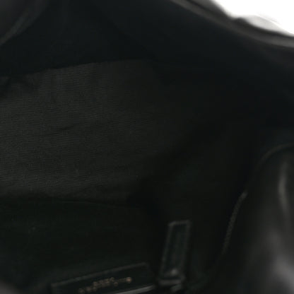 Saint Laurent Lambskin Quilted Monogram Monochrome Small Loulou Puffer Chain Satchel Black 6 of 15
