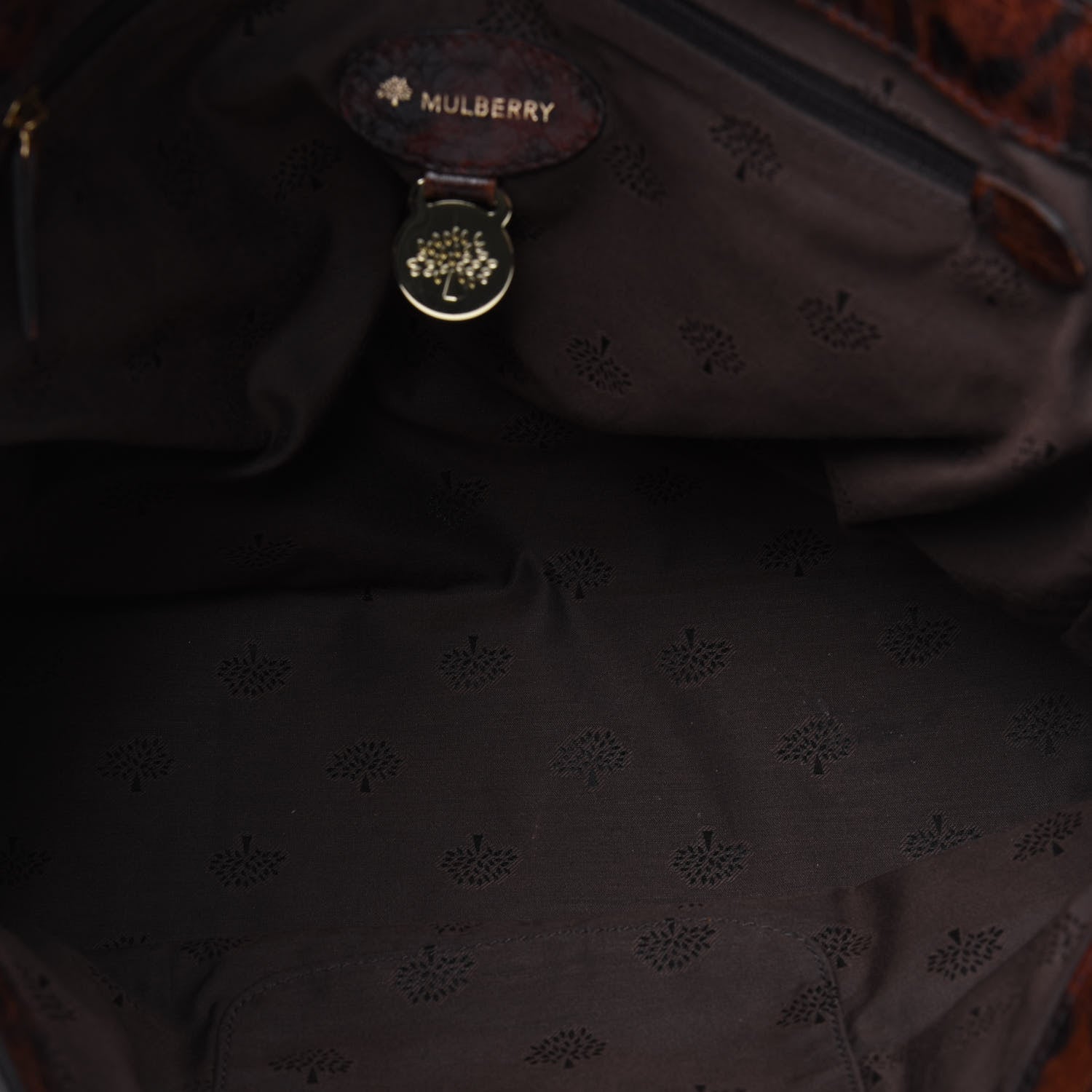 Mulberry Shiny Leopard Oversized Alexa Dark Oak 6 of 24