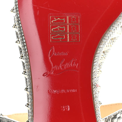 Christian Louboutin Calfskin Cubiste Pyraclou 60 Platform Sandals 36 Platine 6 of 11