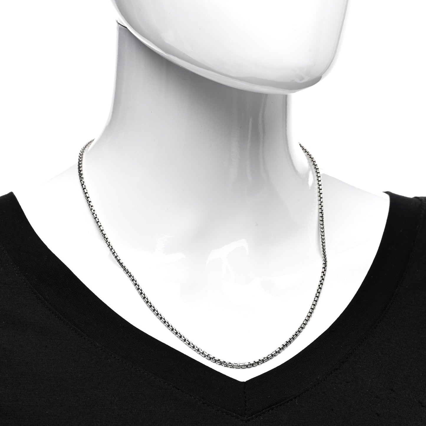 Sterling Silver 2.7mm Small Box Chain Necklace 20"