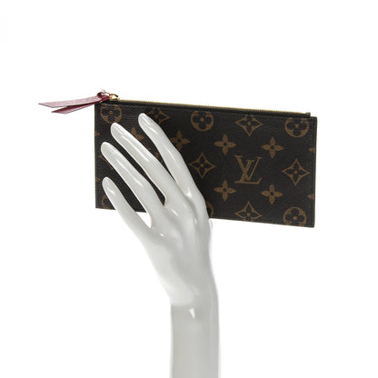 Louis Vuitton Monogram Felicie Chain Wallet Zippered Insert 2 of 6