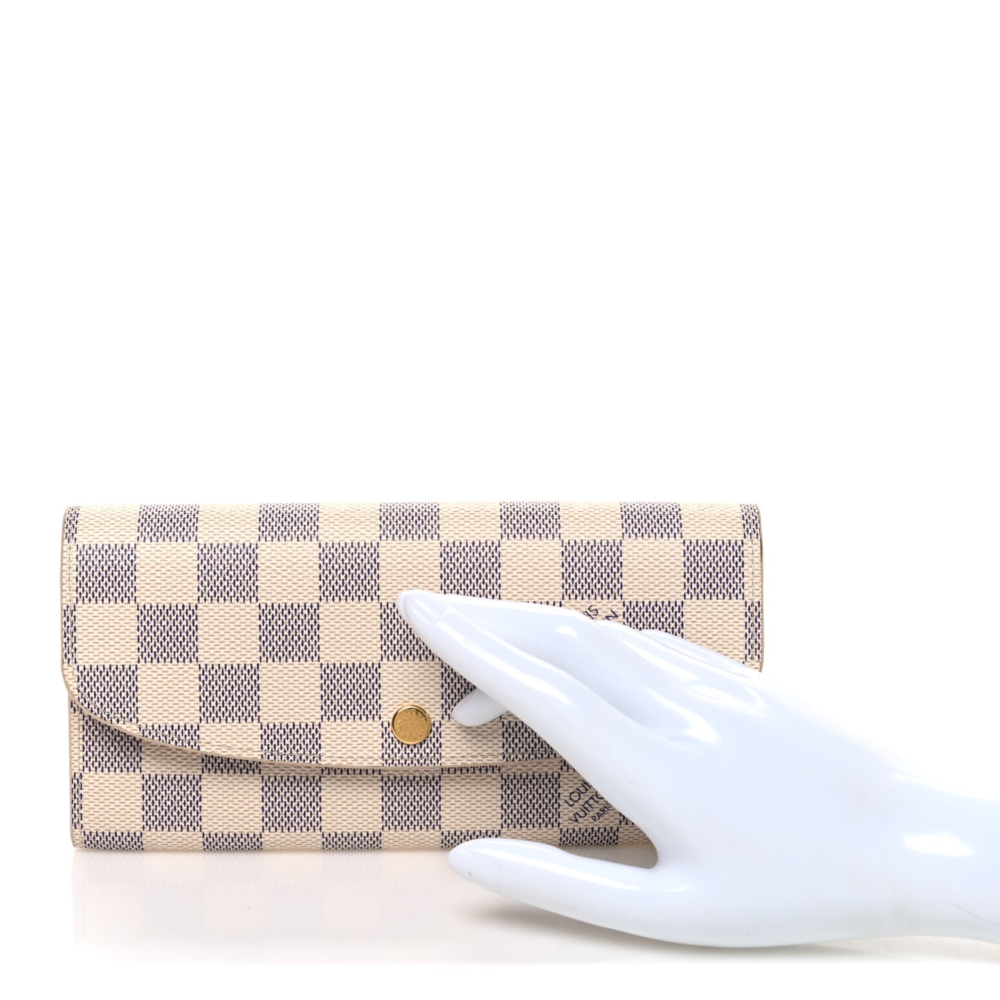 Damier Azur Emilie Wallet Rose Ballerine