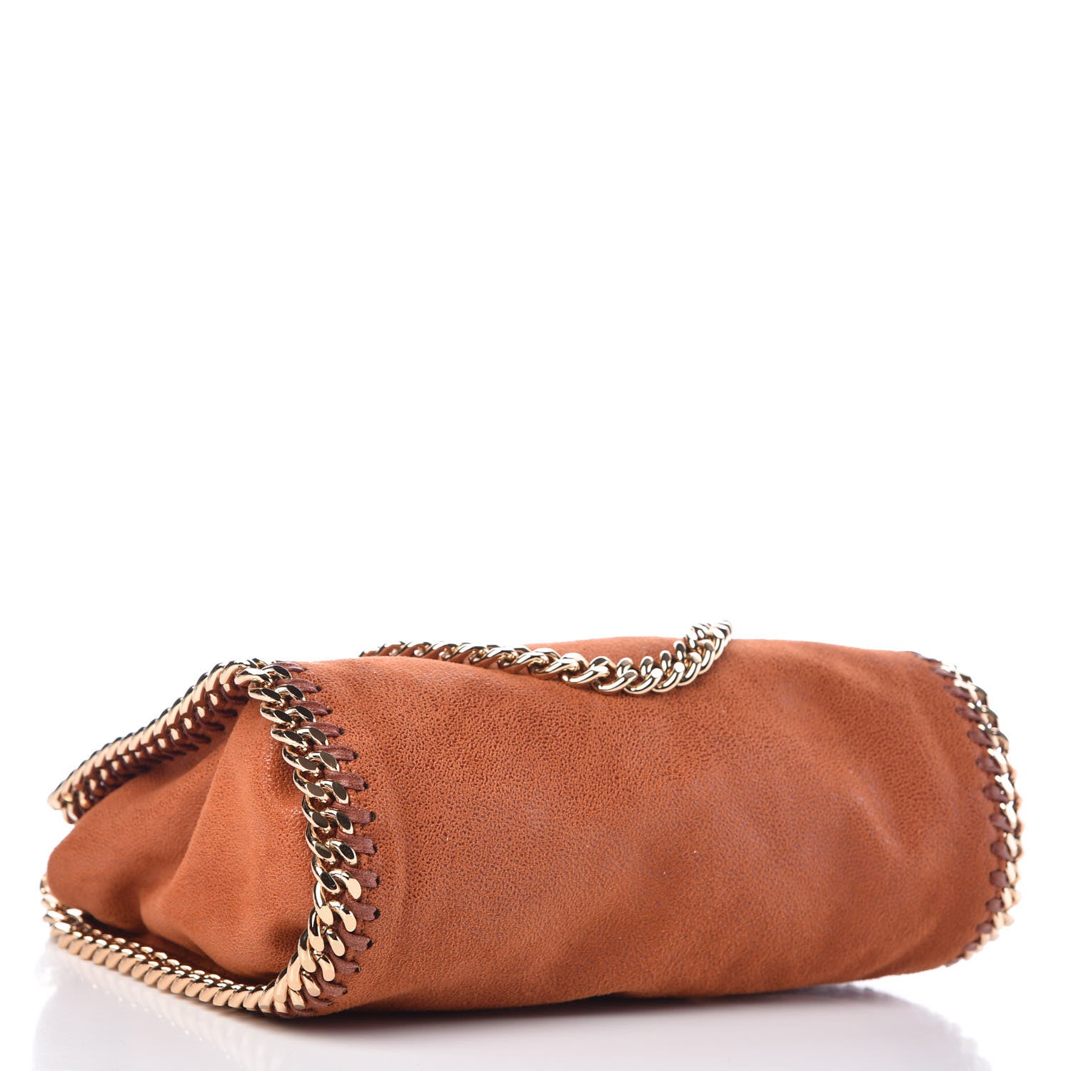 Stella McCartney Shaggy Deer Mini Falabella Fold Over Tote Brandy 4 of 9