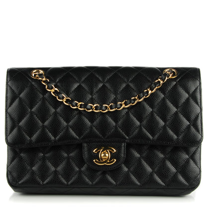 Chanel Caviar Quilted Medium Double Flap Black 1 of 8