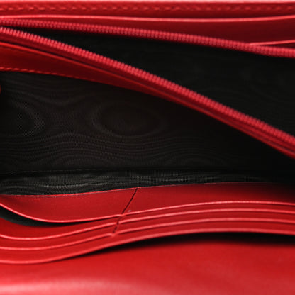 Gucci Calfskin Matelasse GG Marmont Continental Wallet Hibiscus Red 7 of 11
