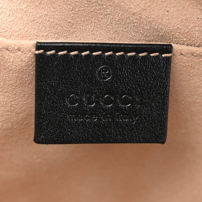 Gucci Monogram Matelasse Diagonal Small GG Marmont Chain Shoulder Bag Beige Black 6 of 11