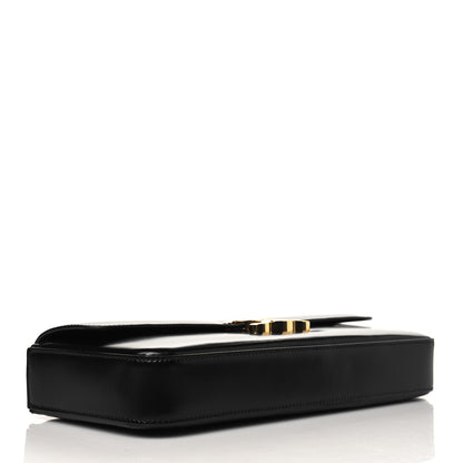 Celine Shiny Calfskin Triomphe Chain Bag Black 4 of 10