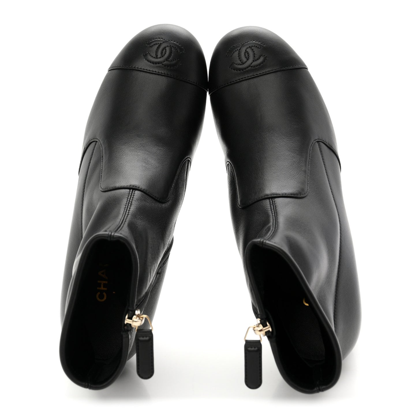 Lambskin Ankle Boots 38 Black