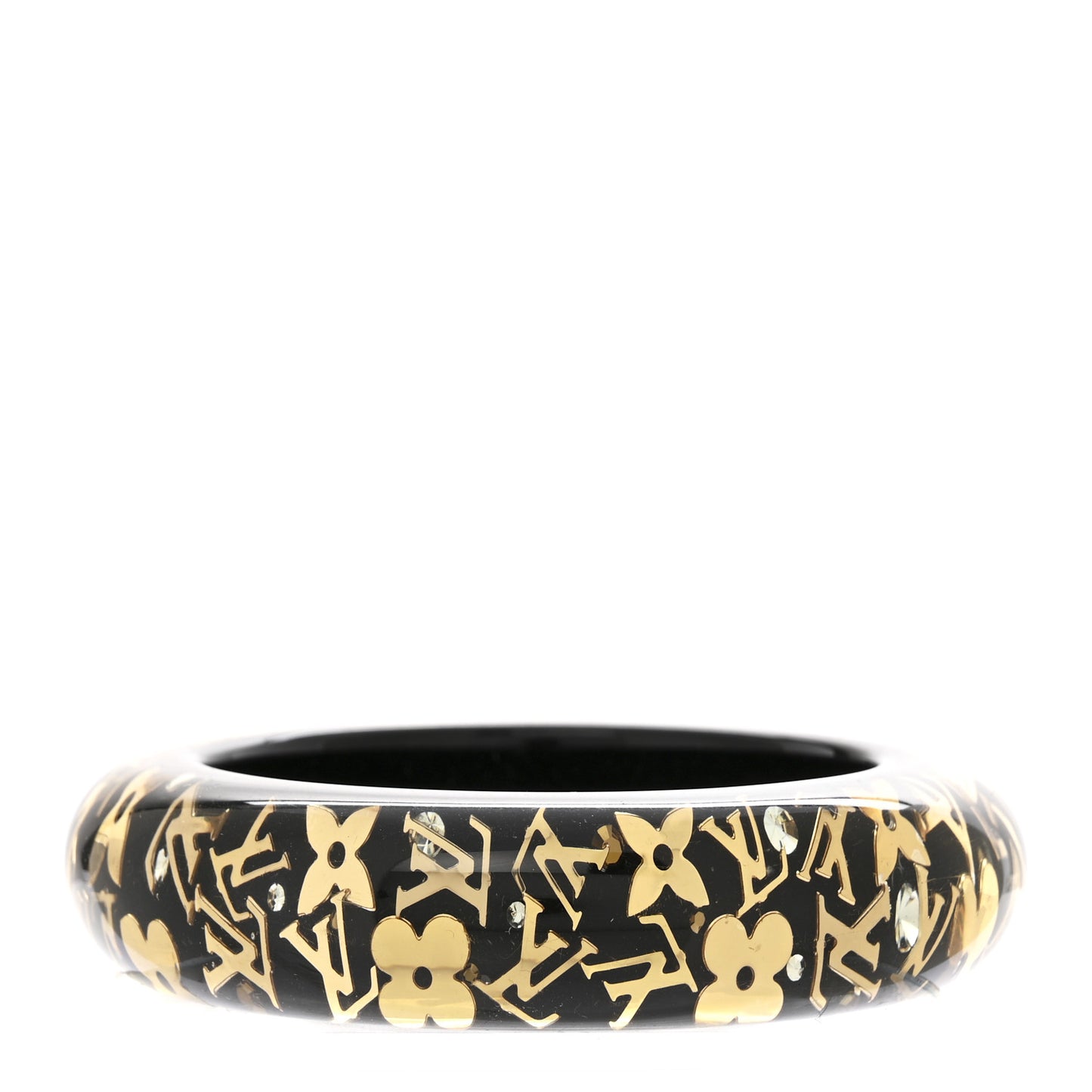 Resin Swarovski Medium Inclusion Bracelet GM Black