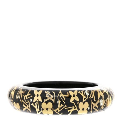 Louis Vuitton Resin Swarovski Medium Inclusion Bracelet GM Black 3 of 4