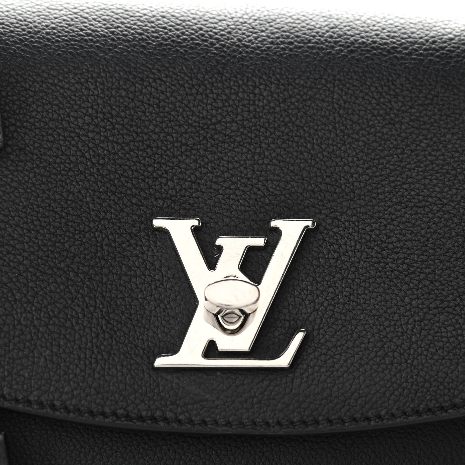 Louis Vuitton Soft Calfskin Lockme Ever MM Black 8 of 10