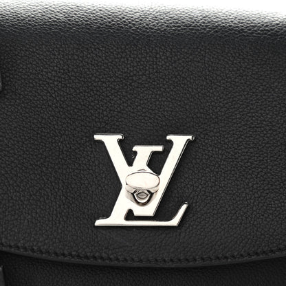 Louis Vuitton Soft Calfskin Lockme Ever MM Black 8 of 10
