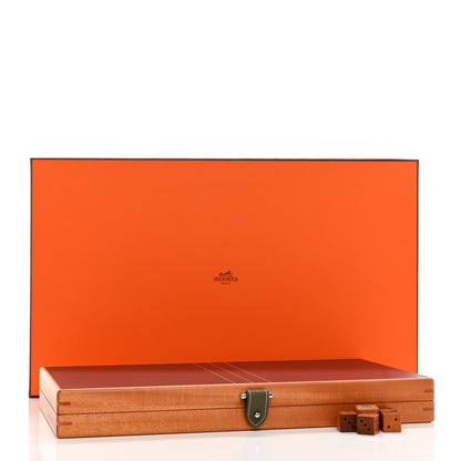 Hermes Natural Maple Wood Backgammon Game Set 16 of 17