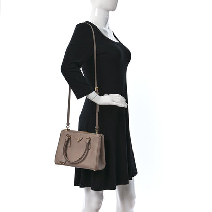 Prada Saffiano Small Galleria Double Zip Tote Cammeo 2 of 8