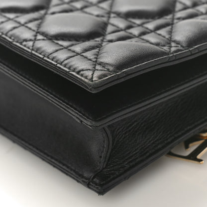 Christian Dior Lambskin Cannage Lady Dior Convertible Clutch Black 8 of 8