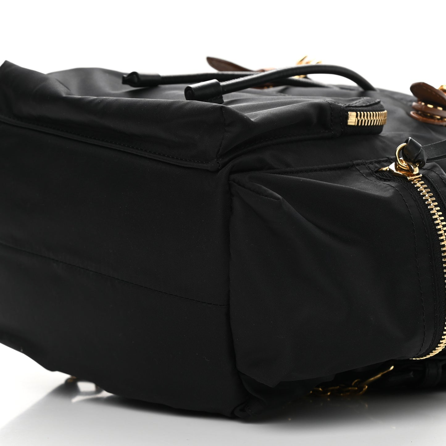 Nylon Medium Rucksack Backpack Black
