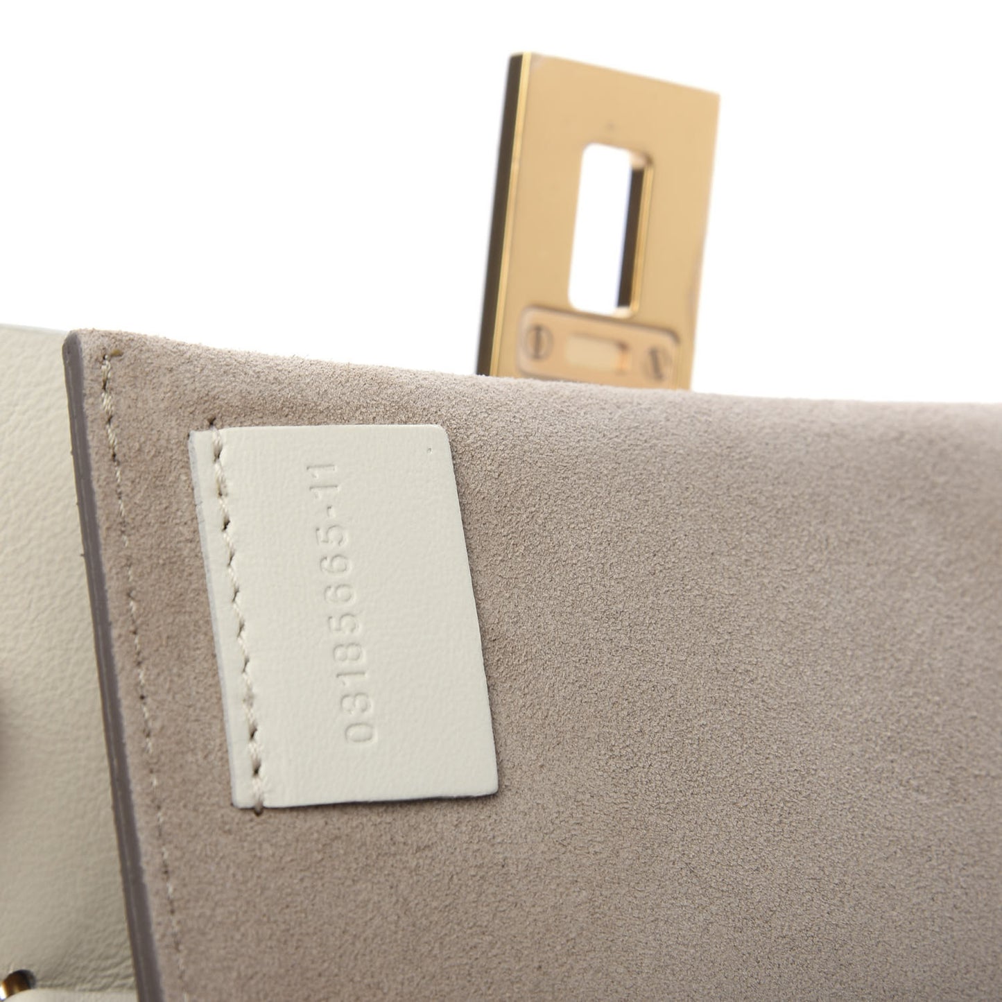 Calfskin Mini Drew Shoulder Bag White