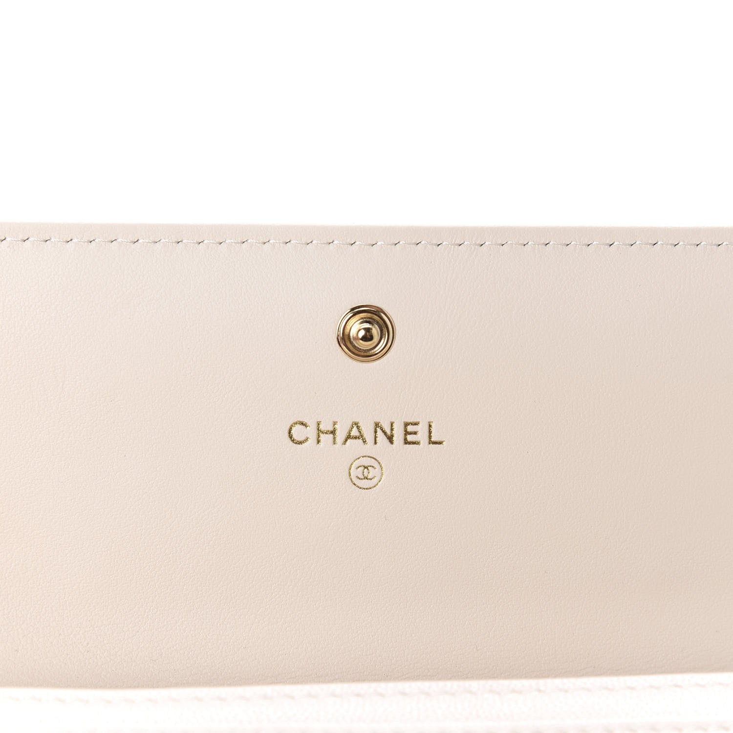 Chanel Goatskin Quilted 19 Flap Wallet Light Beige 9 of 12