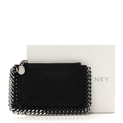 Stella McCartney Shaggy Deer Falabella Zip Card Holder Black 7 of 7