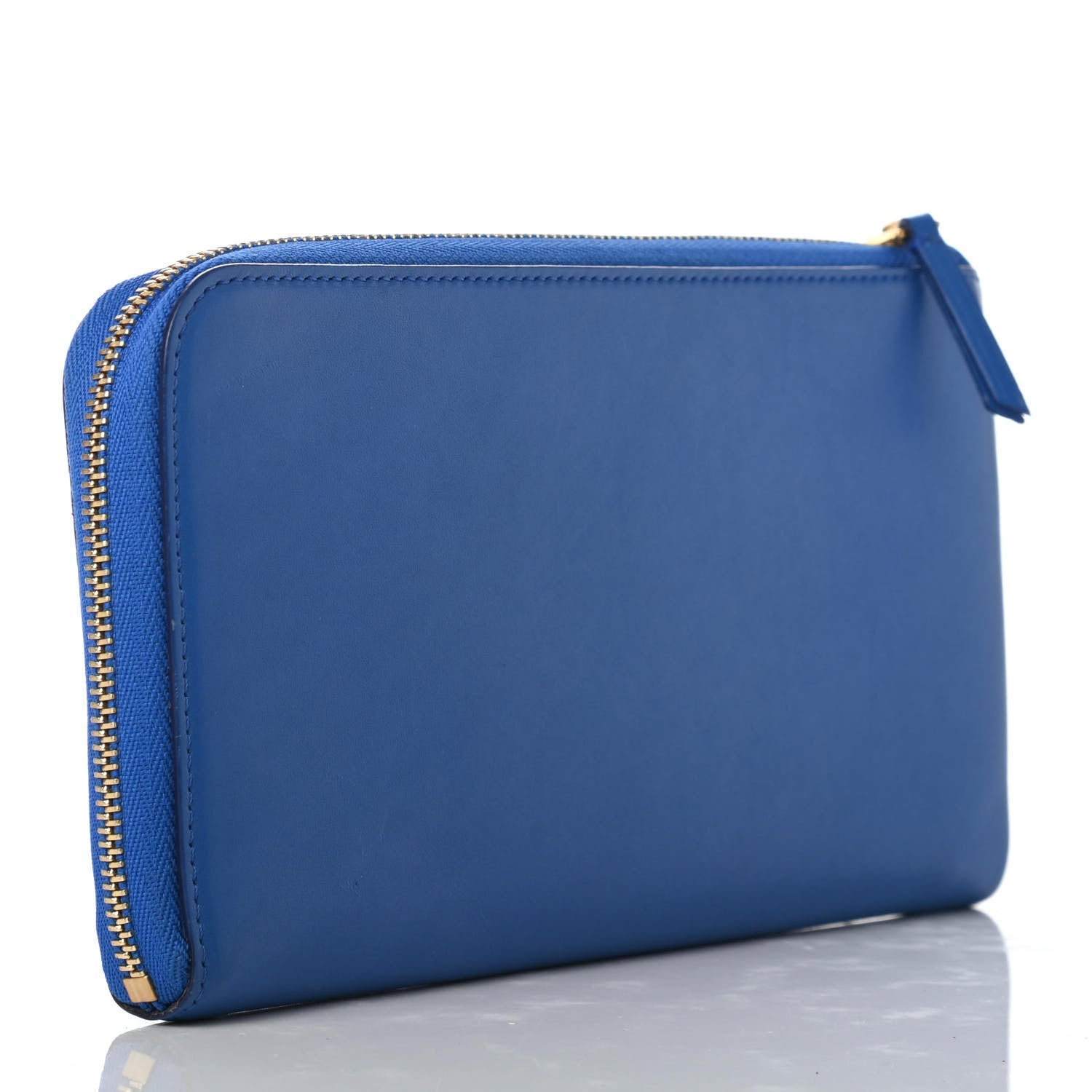 Celine Smooth Calfskin Large Half Zip Multifunction Wallet Blue 3 of 8