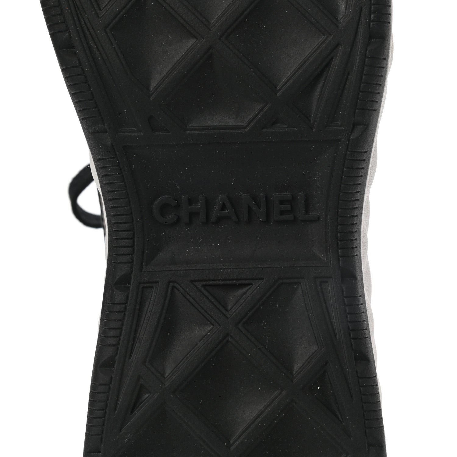 Chanel Velvet Calfskin Mixed Fibers CC Sneakers 38.5 Black 6 of 9