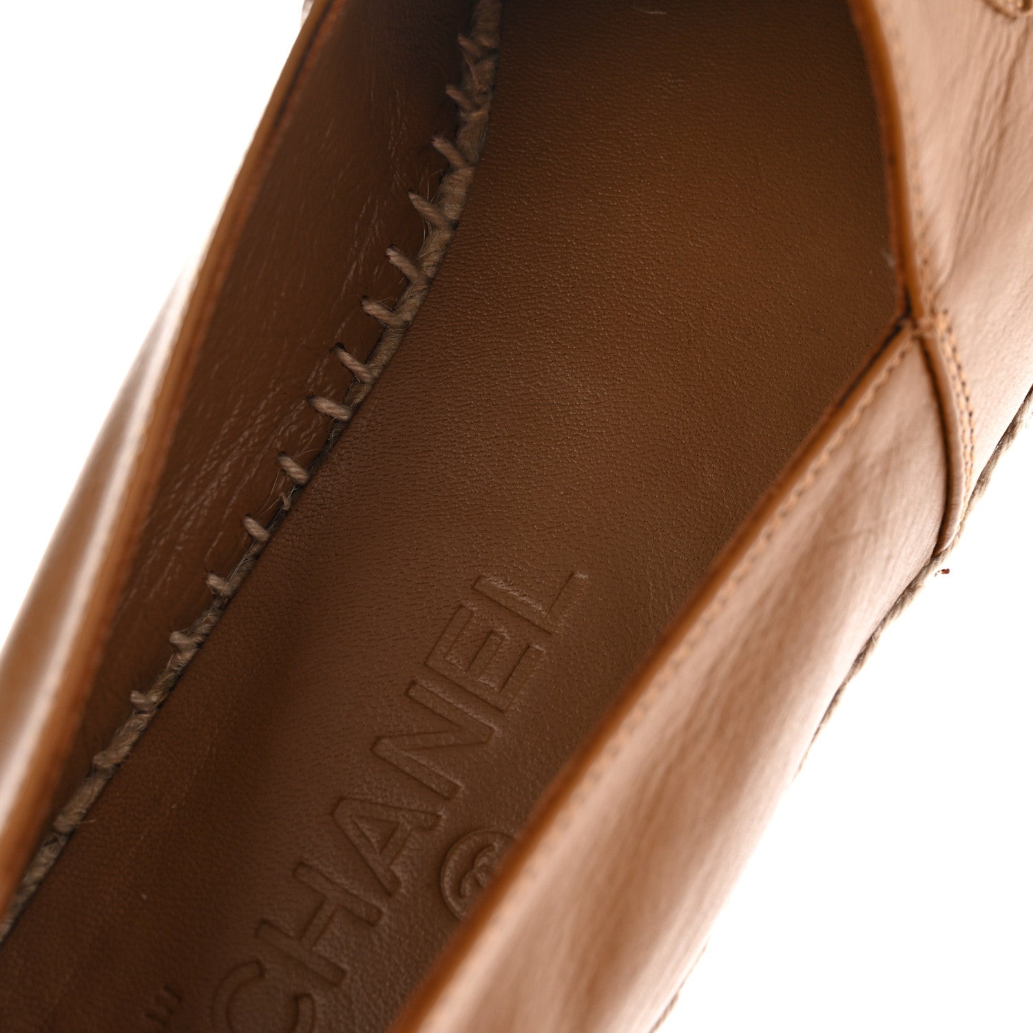 Chanel Lambskin CC Espadrilles 39 Light Brown 12 of 12