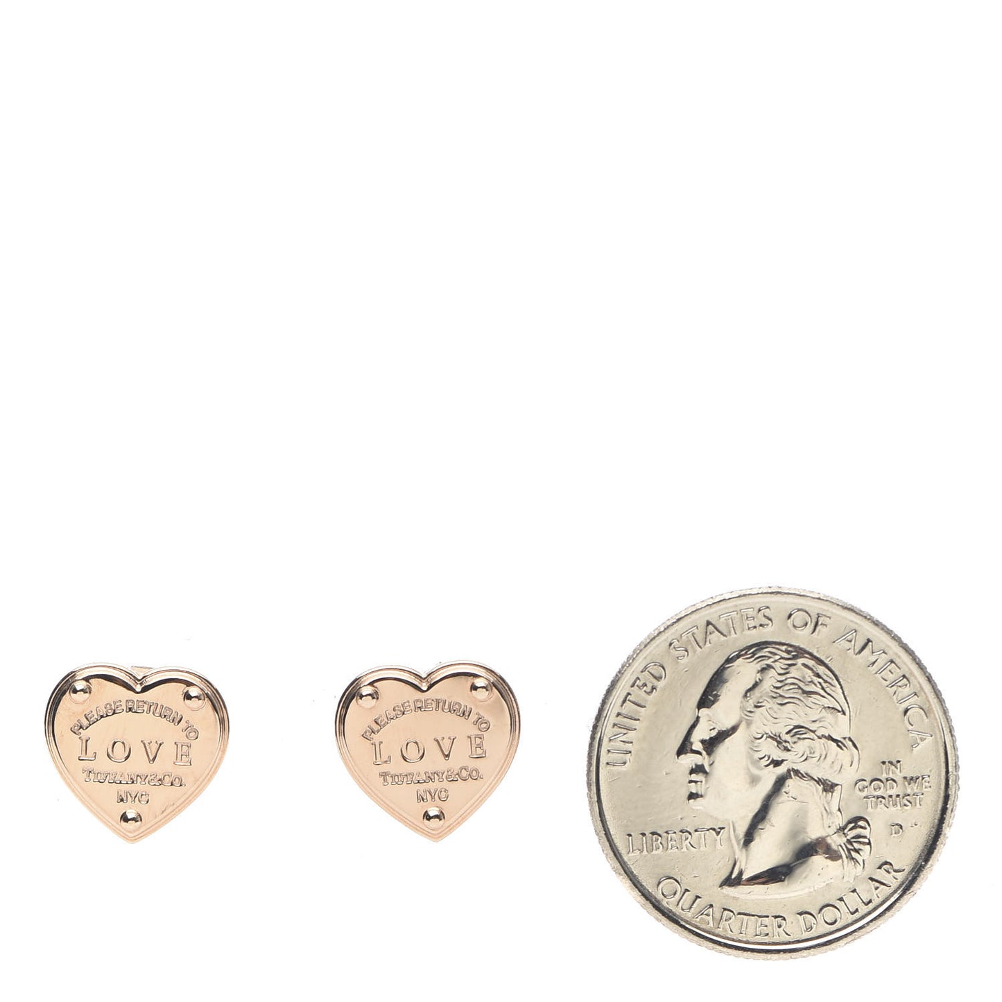18K Rose Gold Return To Love Heart Earrings