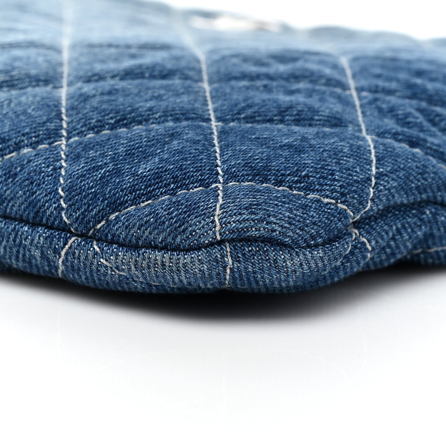 Denim Pocket Medium Cosmetic Case Blue