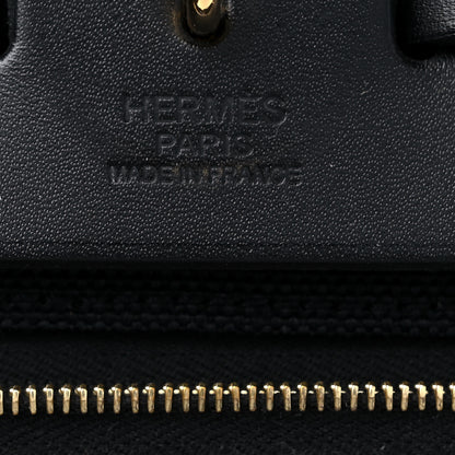 Hermes Military Toile Vache Hunter Herbag Zip PM 31 Black 6 of 10