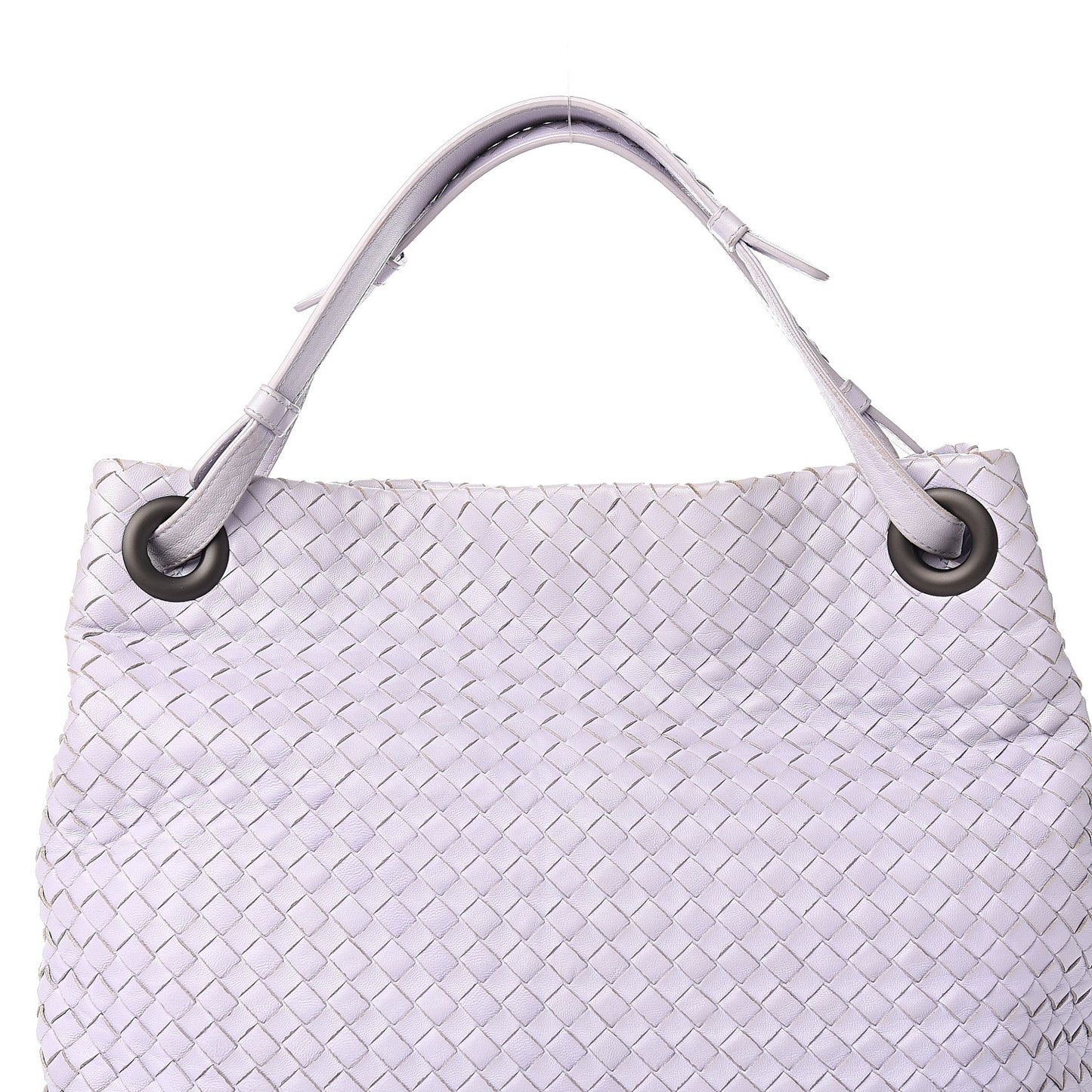 Nappa Intrecciato Medium Garda Bag Oyster Lilac
