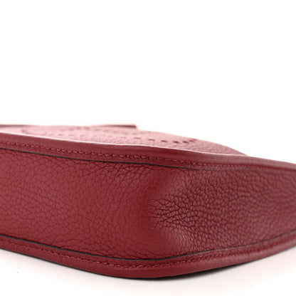 Hermes Taurillon Clemence Evelyne TPM Rouge Grenat 10 of 10