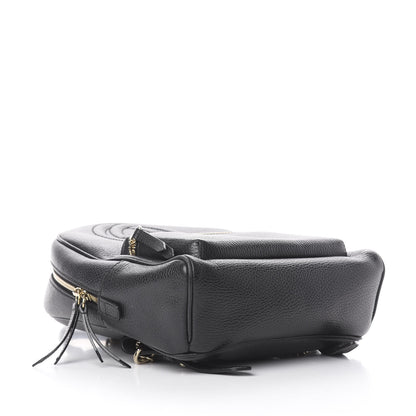 Gucci Pebbled Calfskin Soho Chain Backpack Black 3 of 16