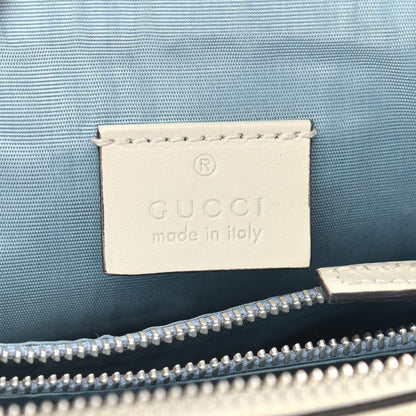 Gucci X SEGA Calfskin GUCCY Stars Mini Dome Shoulder Bag Mystic White Gold 6 of 9