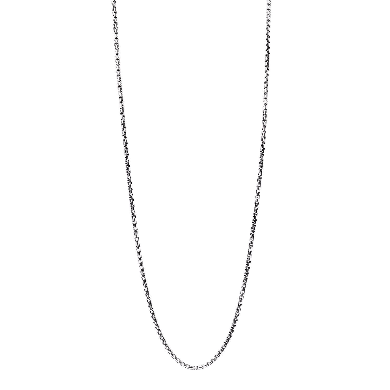 David Yurman Sterling Silver 14K Yellow Gold 2.7mm Box Chain Necklace 36" 1 of 5