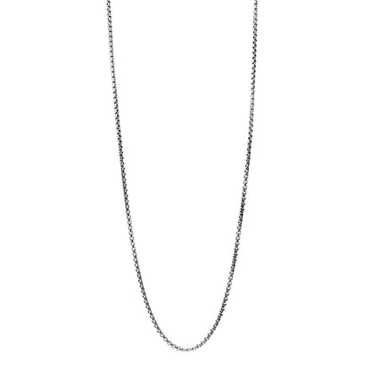 David Yurman Sterling Silver 14K Yellow Gold 2.7mm Box Chain Necklace 36" 1 of 5