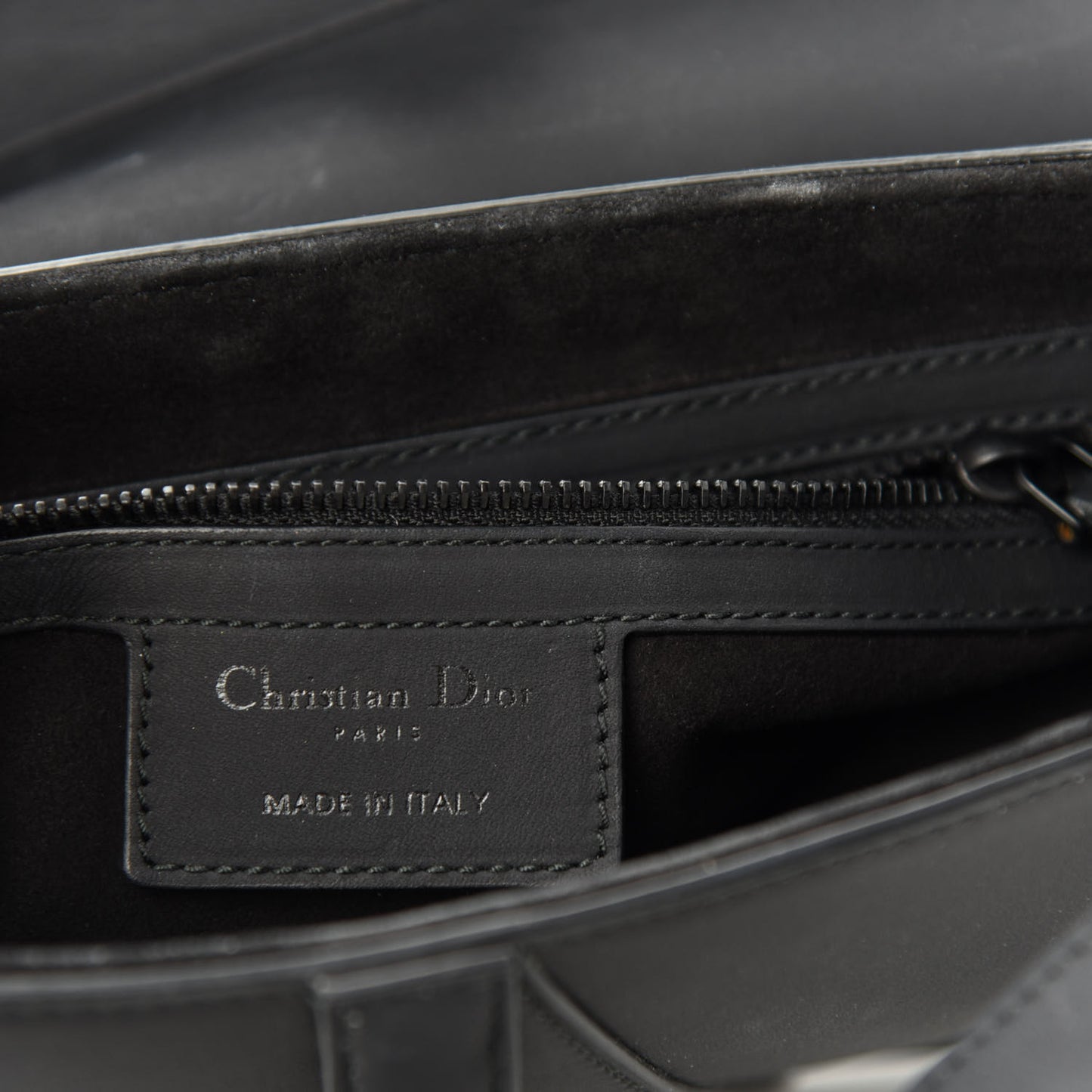Ultra Matte Calfskin Saddle Bag Black