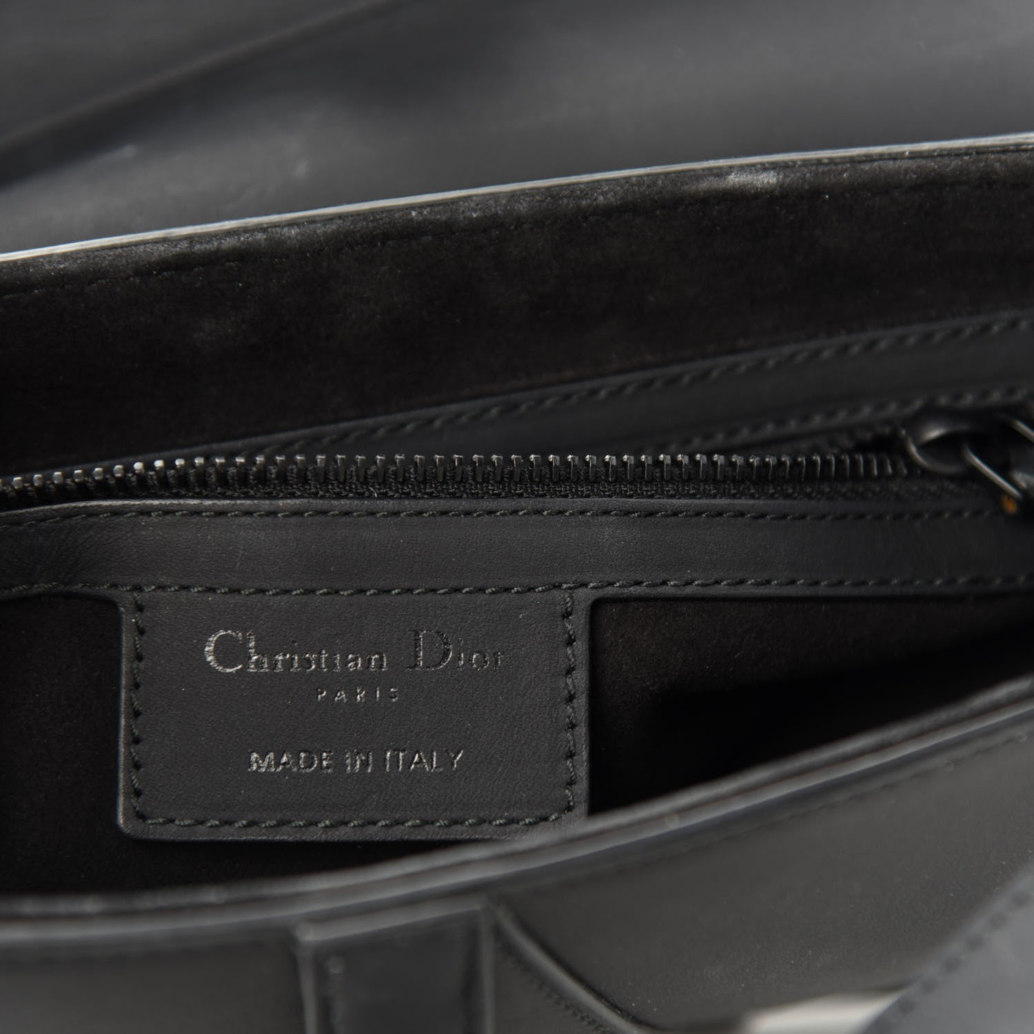 Christian Dior Ultra Matte Calfskin Saddle Bag Black 11 of 14